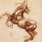davinci-rearinghorse da Vinci's "Rearing Horse"
