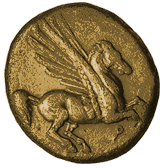 COIN_corinth Pegasus coin from Ancient Greece