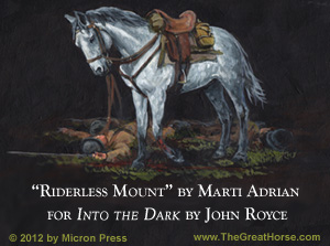 Into the Dark - WWII cavalry horse Into the Dark (bookcover) WWII cavalry horse
